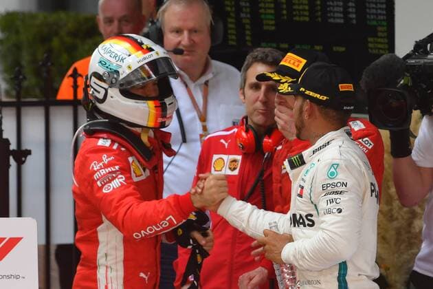 March 25, 2018: Sebastian Vettel (DEU) 5 from the Scuderia Ferrari team celebrates after winning the 2018 Australian Formula One Grand Prix at Albert Park, Melbourne, Australia. Lewis Hamilton (GBR) 44 from the Mercedes AMG Petronas Motorsport team came second and Sebastian Vettel (DEU) 5 from the Scuderia Ferrari team came third. Cal Media Formula One 2018: Australia - Race - ZUMAc04_ 20180325_zaf_c04_054 Copyright: xSydneyxLowx