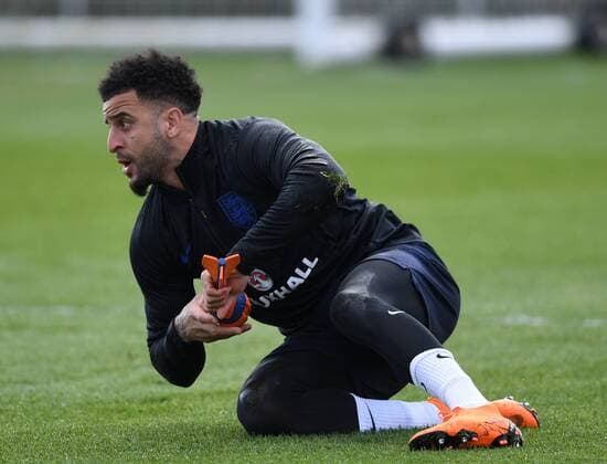 England Training Kyle Walker of England during training at Enfield Training Centre, Enfield Content Not Available For UK Newspapers Copyright: xSimonxDaelx FIL-11552-0022