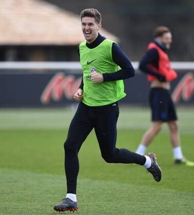 England Training John Stones of England during training at Enfield Training Centre, Enfield Content Not Available For UK Newspapers Copyright: xSimonxDaelx FIL-11552-0030