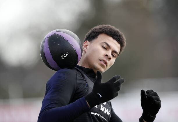 England s Dele Alli during training at the Tottenham Hotspur Training Centre, London. Picture date: March 26th 2018. Picture credit should read: David Klein Sportimage EDITORIAL USE ONLY. No use with unauthorised audio, video, data, fixture lists, club league logos or live services. Online in-match use limited to 120 images, no video emulation. No use in betting, games or single club league player publications.