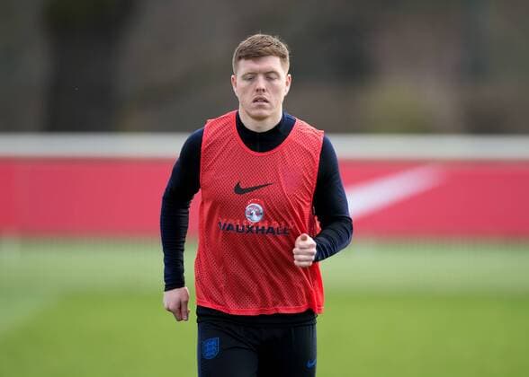 Alfie Mawson of England during the England national team Nationalteam Training ahead of the International Friendly L?nderspiel match with Italy at Tottenham Hotspur Training Ground, Hotspur Way, England on 26 March 2018. Copyright: xVincexxMignottx PMI-1917-0034