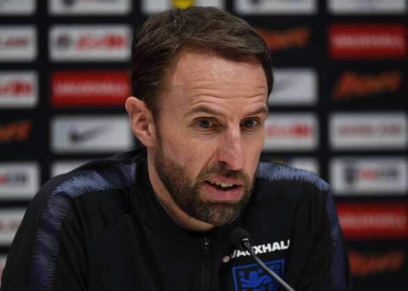 England Presser Gareth Southgate manager England during a press conference PK Pressekonferenz at Enfield Training Centre, Enfield Content Not Available For UK Newspapers Copyright: xSimonxDaelx FIL-11553-0003