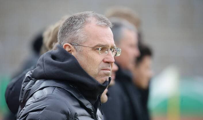 Ulm , Fußball U 16 Länderspiel Deutschland vs. Italien , Michael feichtenbeiner ( Trainer Deutschland )