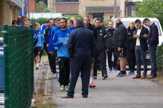 - BRUGGE, BELGIUM: Club s players pictured at the stadium of Belgian first division soccer team Club Brugge KV, Thursday 19 September 2013. Today Club announced the dismissal of Spanish head coach Juan Carlos Garrido. KURTxDESPLENTER x46059478x