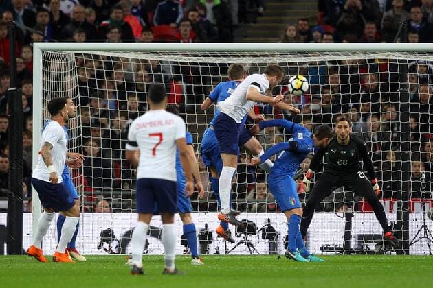England v Italy International Friendly L?nderspiel Eric Dier of England heads for goal during the International Friendly match at Wembley Stadium, London Content Not Available For UK Newspapers Copyright: xPaulxChestertonx FIL-11556-0021