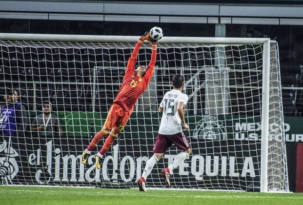March 27, 2018 - Arlington, Texas, U.S.A - Croatia wins 1-0 against Mexico s national team Nationalteam 13 GUILLERMO OCHA, saves a goal against Croatia. Mexican National Team vs Croatia U.S. 2018 - ZUMAm147 20180327_zap_m147_001 Copyright: xHossxMcBainx