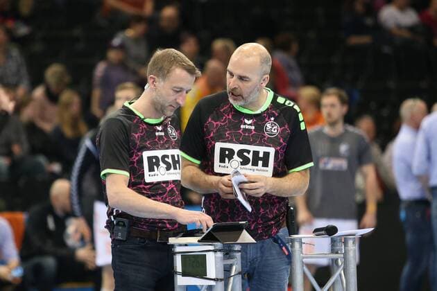 Flensburg, 28.03.18, Handball, VELUX EHF Champions League, Saison 2017 2018, Achtelfinale, SG Flensburg-Handewitt - IFK Kristianstad : Hallensprecher Flensburg Schleswig-Holstein Deutschland Flens-Arena Copyright: xAgentur54Gradx xSpeedphotosx