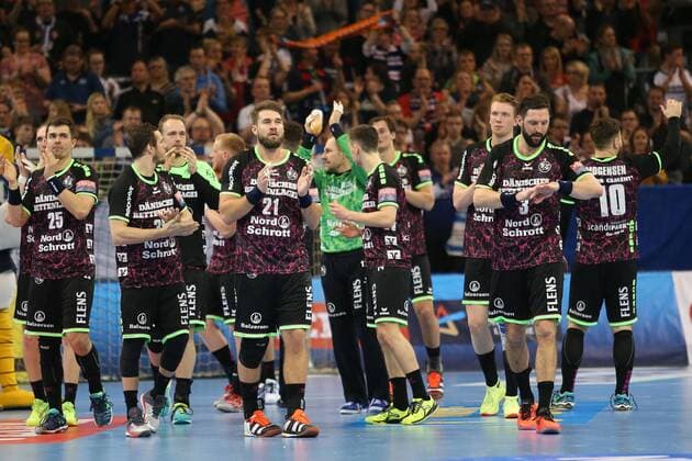 Siegermannschaft SG Flensburg-Handewitt Flensburg Schleswig-Holstein Deutschland Flens-Arena Copyright: xAgentur54Gradx xSpeedphotosx