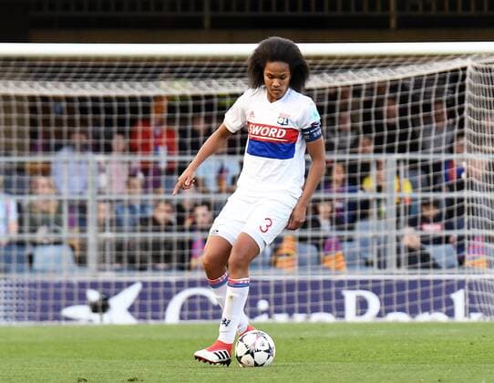 BARCELONA, 28-03-2018. UEFA Women s Champions League 2017 2018. 1 4. FC Barcelona Barca 0 - 1 Olympique Lyonnais. Wendie Renard of Olympique Lyonnais. Barcelona - Olympique Lyonnais (UEFA Women s Champions League)  x2082677x