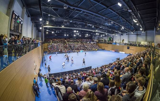 29.03.2018, Handball, 2. Bundesliga, HC Elbflorenz Dresden - Dessau-Rosslauer HV 24:21, die ausverkaufte BallsportArena, c