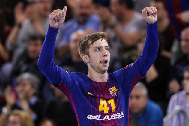 Spain: FC Barcelona Barca and Montpellier HB Match played on 31st of March at Palau Blaugrana (Barcelona) between FC Barcelona and Montpellier HB EDITORIAL USE ONLY. Barcelona Barcelona Spain Palau blaugrana  UkkoxImagesx xPacificxPress