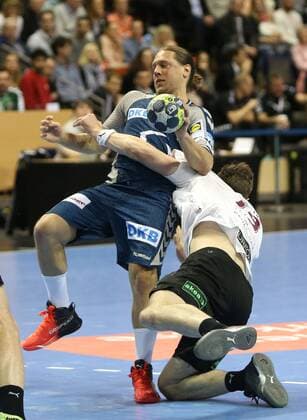 01.04.18, Handball - EHF-Pokal, Gruppe B, 12.Spieltag, Füchse Berlin - Lugi Lund Bild: Mattias Zachrisson Handball - EHF-Pokal - Füchse Berlin - Lugi Lund