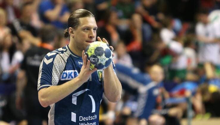01.04.18, Handball - EHF-Pokal, Gruppe B, 12.Spieltag, Füchse Berlin - Lugi Lund Bild: Mattias Zachrisson Handball - EHF-Pokal - Füchse Berlin - Lugi Lund
