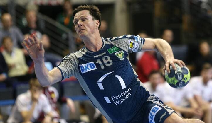 01.04.18, Handball - EHF-Pokal, Gruppe B, 12.Spieltag, Füchse Berlin - Lugi Lund Bild: Hans Lindberg Handball - EHF-Pokal - Füchse Berlin - Lugi Lund