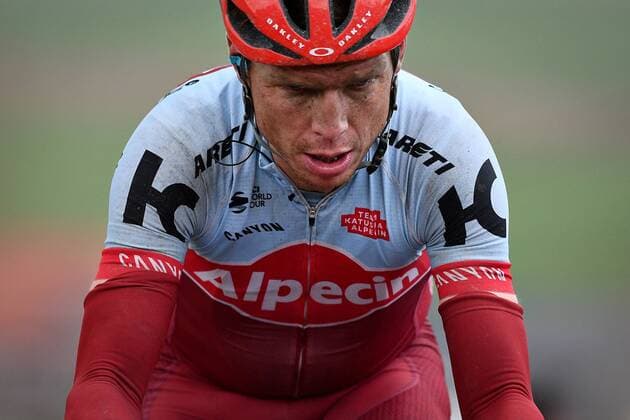 German Tony Martin of Katusha-Alpecin pictured in action on the Paterberg hill in Kluisbergen during the 102nd edition of the Ronde van Vlaanderen - Tour des Flandres - Tour of Flanders one day cycling race, 264,7km from Antwerp to Oudenaarde, Sunday 01 April 2018. DAVIDxSTOCKMAN  x05322273x