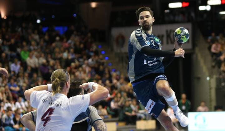 01.04.18, Handball - EHF-Pokal, Gruppe B, 12.Spieltag, Füchse Berlin - Lugi Lund Bild: Fabian Wiede Handball - EHF-Pokal - Füchse Berlin - Lugi Lund