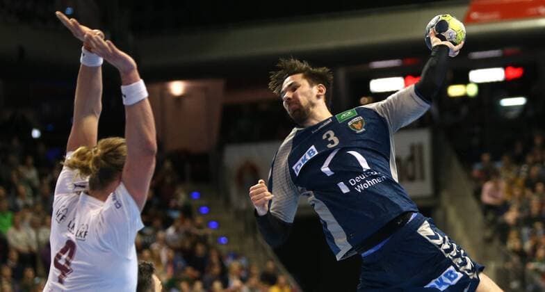 01.04.18, Handball - EHF-Pokal, Gruppe B, 12.Spieltag, Füchse Berlin - Lugi Lund Bild: Fabian Wiede Handball - EHF-Pokal - Füchse Berlin - Lugi Lund