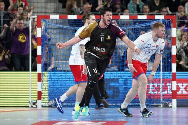 Nicolas Tournat (Nantes) HANDBALL : VELUX EHF Champions League - 18eme de finale retour - HBC Nantes vs HC Meshkov Brest - 01 04 2018 KevinDomas Panoramic 