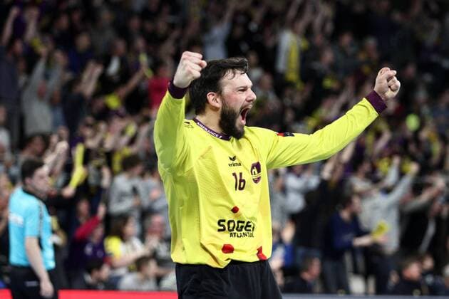 Arnaud Siffert (Nantes) HANDBALL : VELUX EHF Champions League - 18eme de finale retour - HBC Nantes vs HC Meshkov Brest - 01 04 2018 KevinDomas Panoramic 