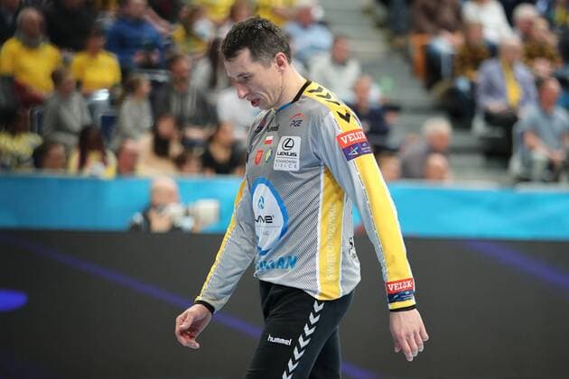 Slawomir Szmal (Torwart, Kielce, 1), enttäuscht schauend, Enttäuschung, Frustration, disappointed, pessimistisch, Einzelbild, Aktion, Action, Handball, Champions League, Rhein-Neckar Löwen - PGE Vive Kielce,
