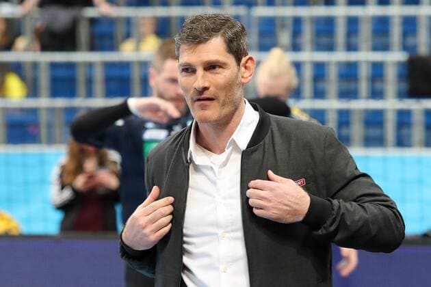 Henning Fritz (ehemaliger Nationaltorwart, Experte bei sky), Einzelbild, Aktion, Action, Handball, Champions League, Rhein-Neckar Löwen - PGE Vive Kielce,