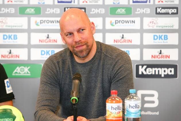 DHB Pressekonferenz Handball Leipzig, 03.04.2018, Lindner Hotel, Pressekonferenz DHB Männer Nationalmannschaft vor dem Länderspiel gegen Serbien , Im Bild: Sportdirektor Axel Kromer ,