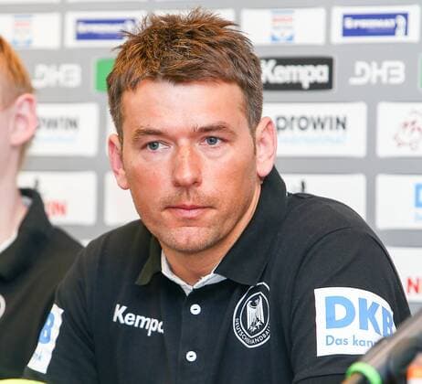 DHB Pressekonferenz Handball Leipzig, 03.04.2018, Lindner Hotel, Pressekonferenz DHB Männer Nationalmannschaft vor dem Länderspiel gegen Serbien , Im Bild: Bundestrainer Christian Prokop ,