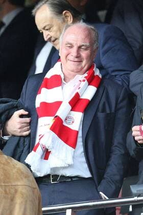 Praesident Uli Hoeness (FC Bayern Muenchen), FC Sevilla vs. FC Bayern Muenchen, Fussball, Viertelfinale, Champions League, 03.04.2018 Sevilla Sevilla Spanien
