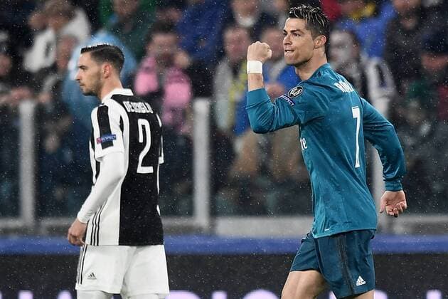Mg Torino 03 04 2018 - Champions League Juventus-Real Madrid foto Matteo Gribaudi Image nella foto: esultanza gol Cristiano Ronaldo 