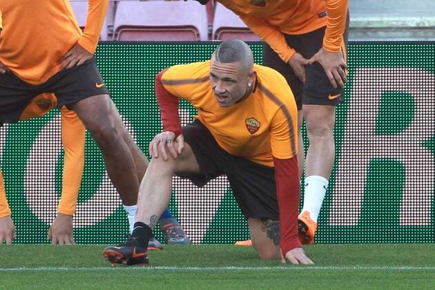 Radja Nainggolan Allenamento AS Roma Barcellona 03 04 2018 Champions League Foto Gino Mancini Insidefoto Cell: 3342966346 3401257327