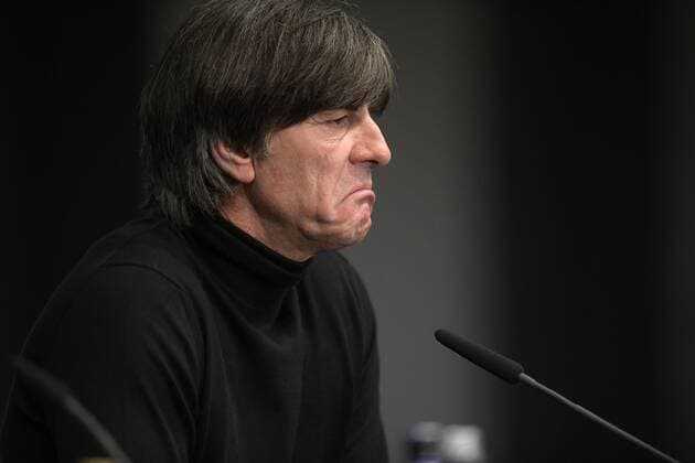27.03.2018, Fussball Länderspiel, Deutschland - Brasilien, im Olympiastadion Berlin. Bundestrainer Joachim Löw (Deutschland) bei der anschliessenden Pressekonferenz.