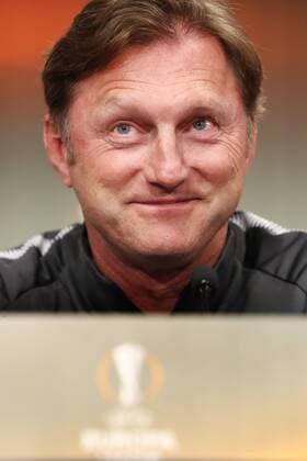 RB Leipzig - PK Euro League Leipzig, 04.04.2018, Red Bull Arena, Fussball, UEFA EURO EM Europameisterschaft Fussball League , PK am Vortag des Viertelfinals, RB Leipzig vs. Olympique de Marseille , Im Bild: Trainer Ralph Hasenhüttl Hasenhuettl (RB Leipzig) ,