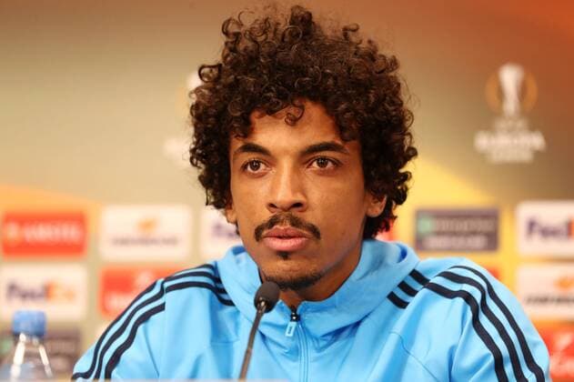 Olympique Marseille - PK Euro League Leipzig, 04.04.2018, Red Bull Arena, Fussball, UEFA EURO EM Europameisterschaft Fussball League , PK am Vortag des Viertelfinals, RB Leipzig vs. Olympique de Marseille , Im Bild: Luiz Gustavo (Olympique Marseille, Spieler) ,