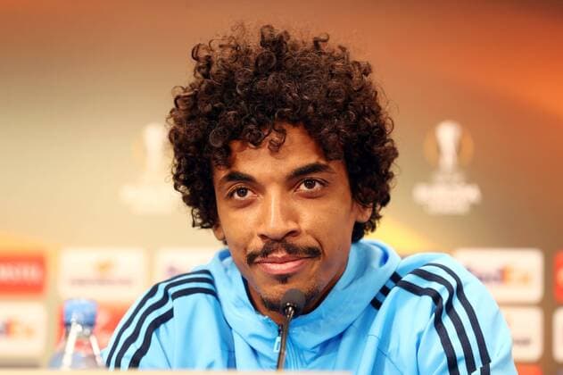 Olympique Marseille - PK Euro League Leipzig, 04.04.2018, Red Bull Arena, Fussball, UEFA EURO EM Europameisterschaft Fussball League , PK am Vortag des Viertelfinals, RB Leipzig vs. Olympique de Marseille , Im Bild: Luiz Gustavo (Olympique Marseille, Spieler) ,