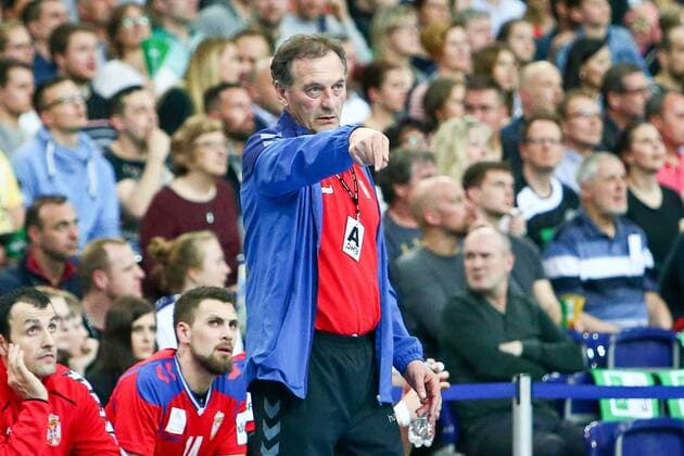 Deutschland - Serbien Handball Leipzig, 04.04.2018, Arena Leipzig, Handball, Länderspiel, Männer, Deutschland - Serbien , Im Bild v.l.: ,