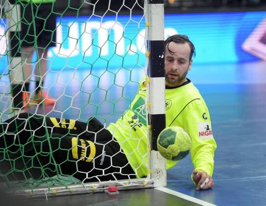 GER Torwart Silvio Heinevetter beim Spiel Deutschland (GER) vs Serbien (SRB), Handball, Laenderspiel, EHF, Testspiel, 04.04.2018 Leipzig Copyright: xEIBNER ChristianxModlax EP_CMA
