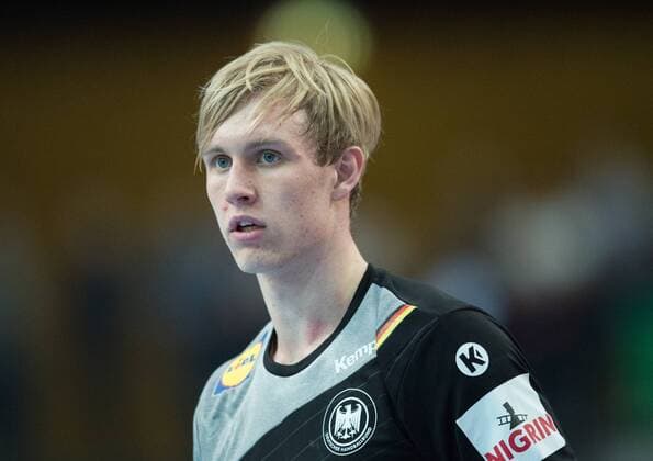 Marian Michalczik (22 GER) Handball Laenderspiel: Deutschland - Serbien in Leipzig, Deutschland,