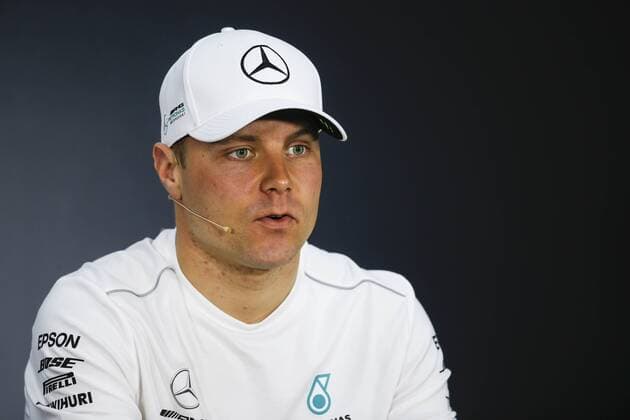 April 5, 2018 - Sakhir, Kingdom of Bahrain - VALTTERI BOTTAS of Mercedes AMG Petronas Motorsport during the press conference PK Pressekonferenz of the 2018 FIA Formula 1 Bahrain Grand Prix at Bahrain International Circuit in Sakhir, Kingdom of Bahrain. Bahrain Grand Prix 2018 - Preparations - ZUMAg147 20180405_zap_g147_009 Copyright: xJamesxGasperottix