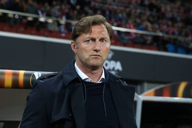 Trainer Ralph Hasenhüttl (RB Leipzig) - Viertelfinale Europa League Saison 2017-2018 RasenBallsport Leipzig vs. Olympique de Marseille in der RB Arena in Leipzig - Deutschland, Fußball, Mann, Maenner,05.04.2018