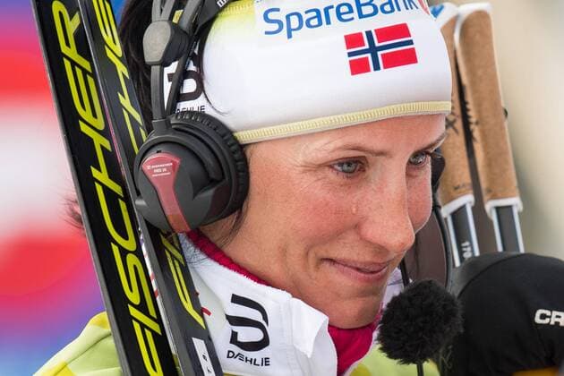180406 Marit Bj¿rgen cries after the Women s 5 km Classic during the Norwegian Championship on April 6, 2018 in Alta. Photo: Jon Olav Nesvold BILDBYRN kod JE 160235 *** 180406 Marit Bjørgen cries after the Womens 5 km Classic during the Norwegian Championship on April 6 2018 in Alta Photo Jon Olav Nesvold BILDBYR N Code JE 160235  Copyright: JONxOLAVxNESVOLD BB180406JE032