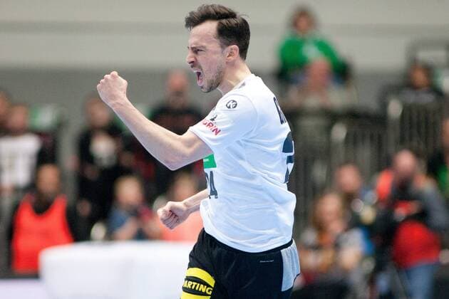 Patrick Groetzki (Nr. 24 Deutschland) jubelt Deutschland - Serbien Dortmund Copyright: xDanielxReinelt xEibner-Pressefotox EP_drt