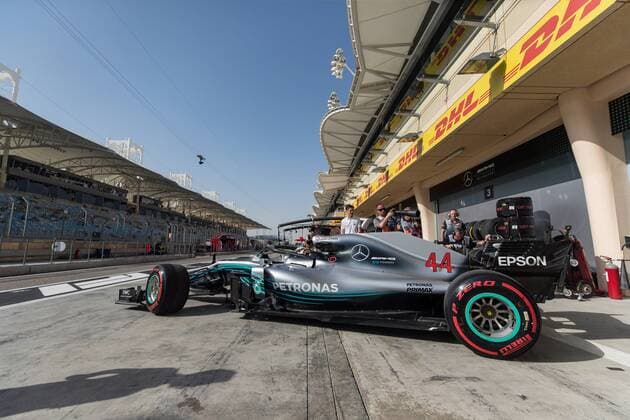 Lewis Hamilton (Mercedes AMG Petronas Formula One Team) , Grosser Preis von Bahrain 2018, Freies Training, 07.04.18, Foto:Illmann Eibner Sachir Copyright: xEIBNER Illmannx EP_EER
