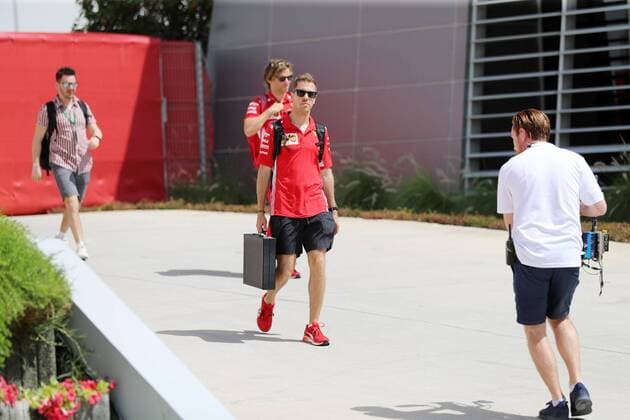 Sebastian Vettel (Scuderia Ferrari), Grosser Preis von Bahrain 2018, Freies Training, 07.04.18, Foto:Illmann Eibner Sachir Copyright: xEIBNER Illmannx EP_EER