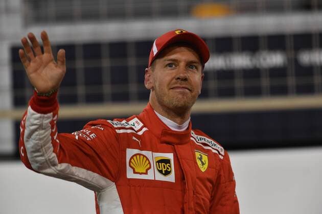 Sebastian Vettel, Scuderia Ferrari, formula 1 GP, Bahrain in Manama Shakir 07.04.2018 Photo:mspb Jerry Andre Sebastian Vettel, formula 1 GP, Bahrain, 2018