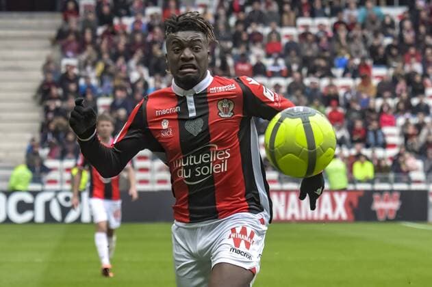 Allan Saint Maximin (OGC Nice) FOOTBALL : OGC Nice vs FC Rennes - Ligue 1 - Nice - 08 04 2018 NorbertScanella Panoramic 