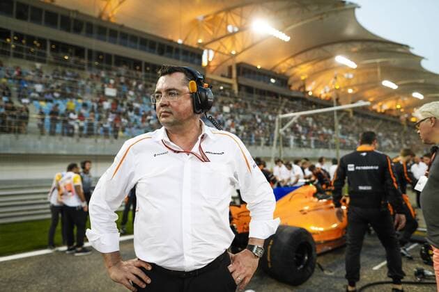 BOULLIER Eric (fra), Racing Director of Mclaren F1, portrait during 2018 Formula 1 FIA World Championship WM Weltmeisterschaft Bahrain Grand Prix, Sakhir Bahrain