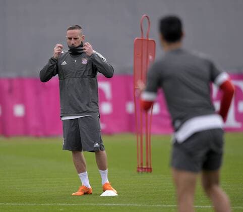 10.4.2018, Fussball Championsleague 2017 2018, FC Bayern München Training an der Säbenerstrasse vor dem Championsleague-Spiel gegen Sevilla. Franck Ribery (FC Bayern München)