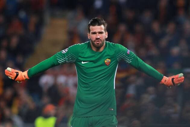 Rames Becker Alisson Roma Roma 10-04-2018 Stadio Olimpico Football Calcio UEFA Champions League 2017 2018 AS Roma - Barcelona AS Roma - Barcellona Quarti di finale ritorno, Quarter finals 2nd leg Foto Cesare Purini Insidefoto cesarexpurini