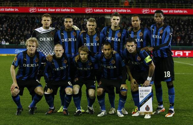 - BRUGGE, BELGIUM: Club s players pictured at the start of Club Brugge vs Sporting Braga, the last game of the Europa League group stage, in group H, in Brugge, Thursday 15 December 2011. BRUNOxFAHY x31748716x