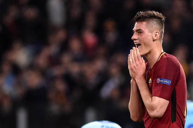 Bilder des Tages - SPORT Fußball, CL, AS Rom - FC Barcelona April 10, 2018 - Rome, Italy - Patrik Schick of Roma looks dejected during the UEFA Champions League Quarter Final match between Roma and FC Barcelona Barca at Stadio Olimpico, Rome, Italy on 10 April 2018. Roma v FC Barcelona.UEFA Champions League Quarter Final .10 04 2018.  - ZUMAn230 20180410_zaa_n230_394 Copyright: xGiuseppexMaffiax